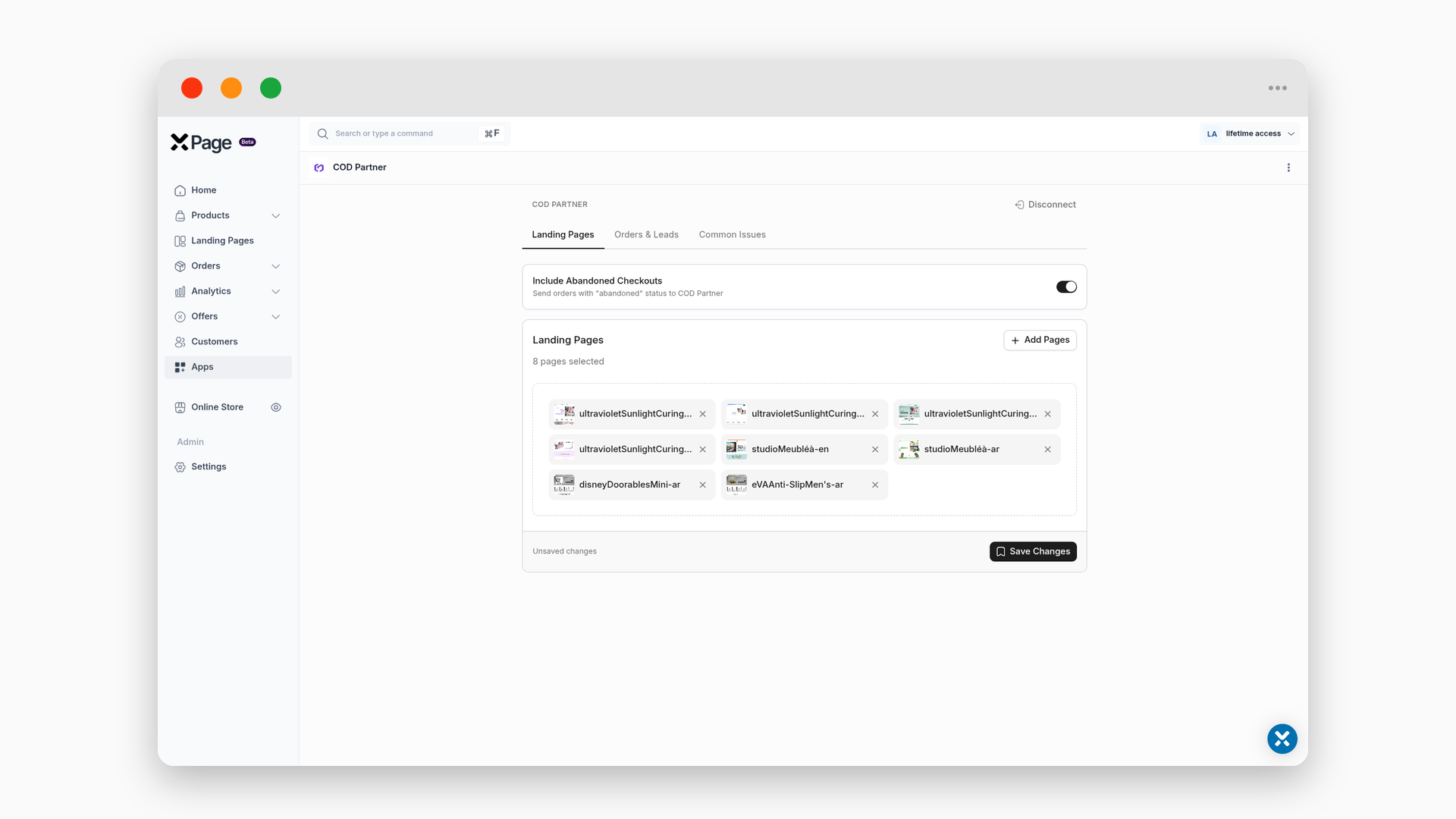 xPage — COD Partner Integration screenshot