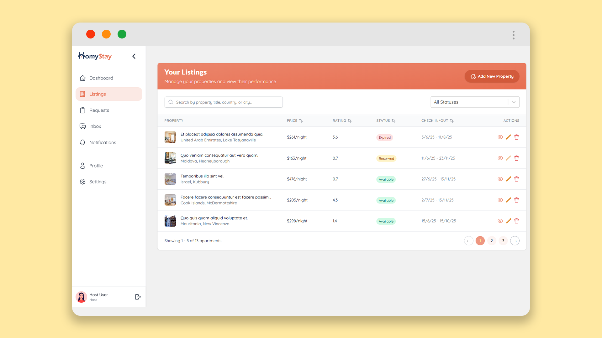 HomyStay - Apartment Booking screenshot