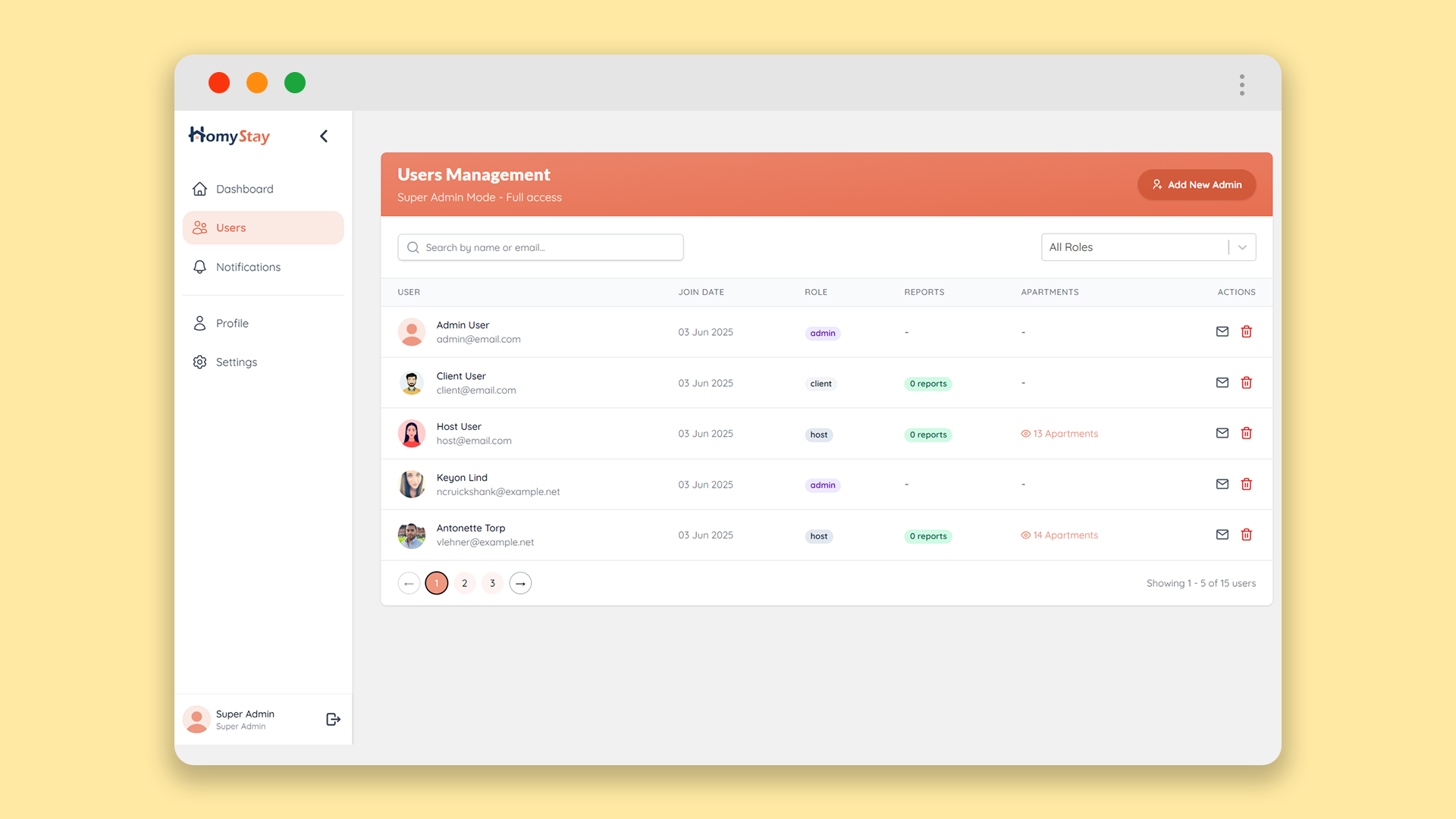 HomyStay - Apartment Booking screenshot