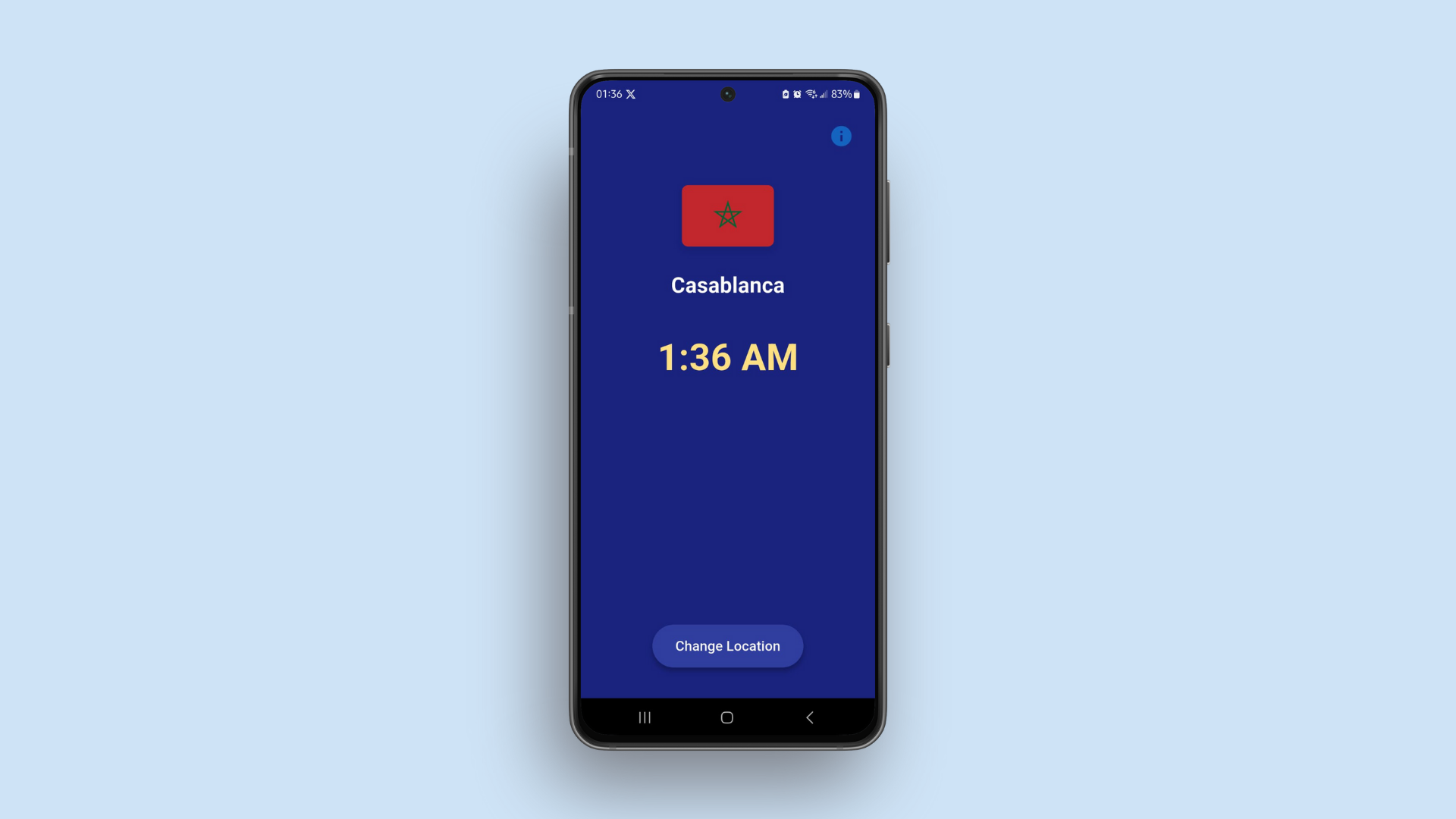 World Time - Flutter Mobile App screenshot