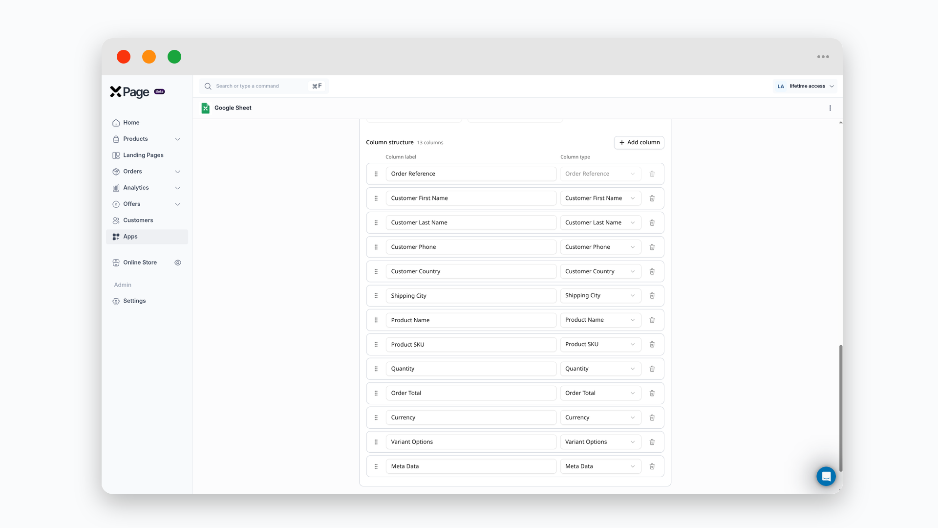 xPage — Google Sheet Automation screenshot